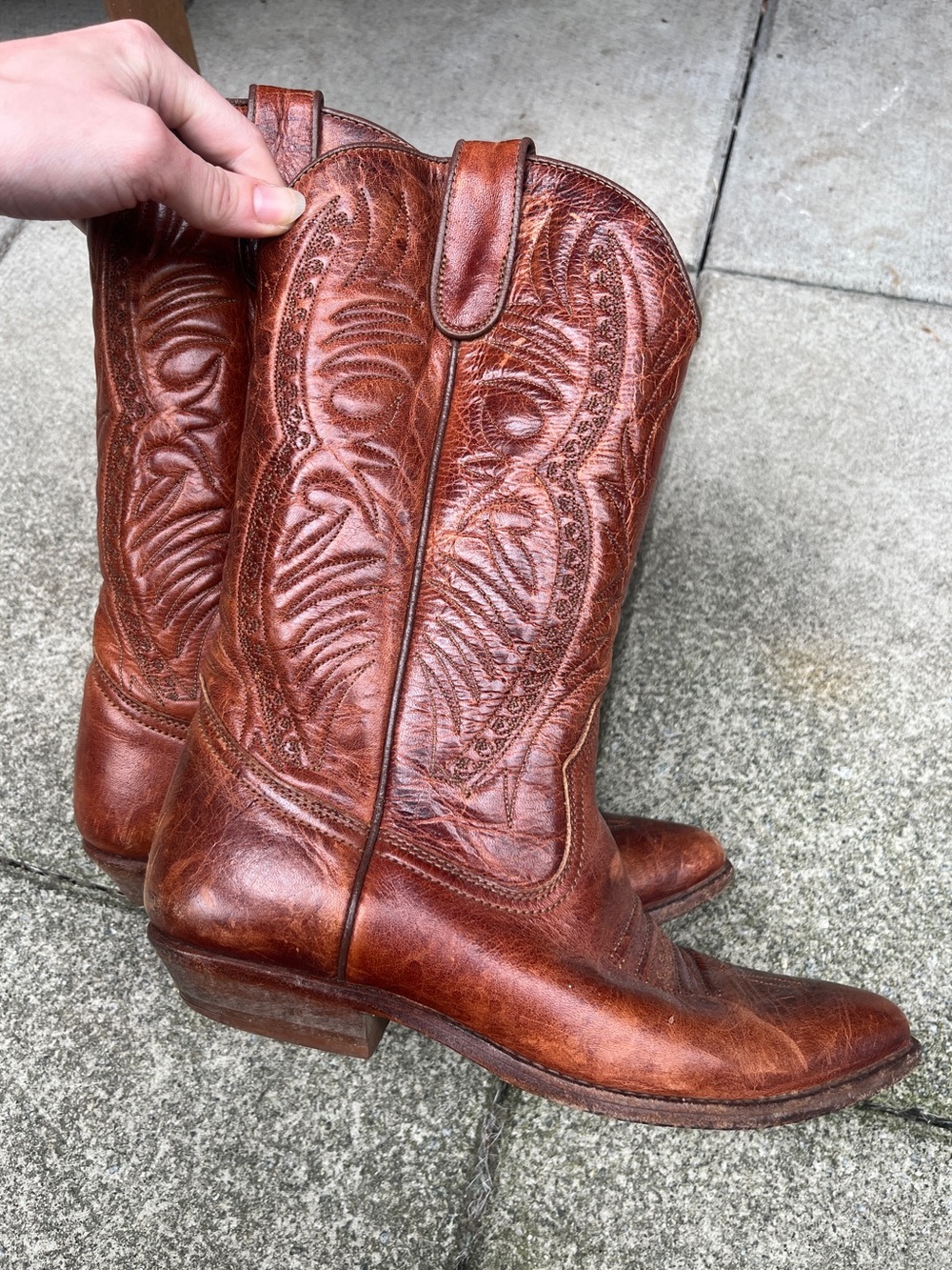 Leather Cowgirl Boots